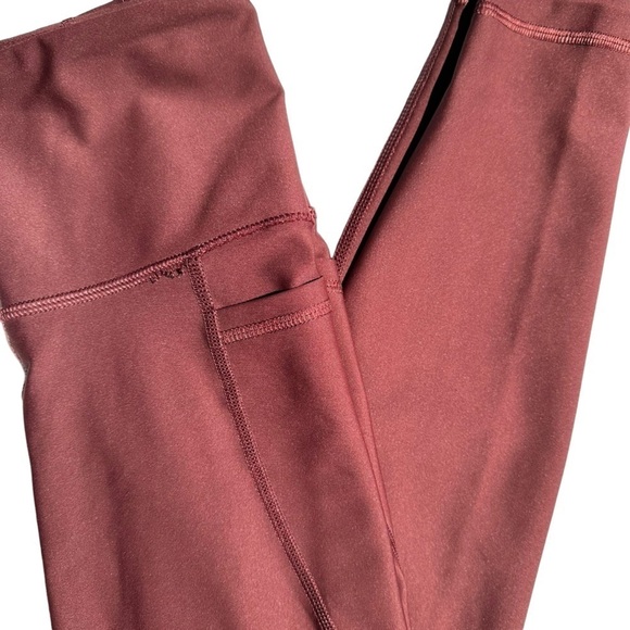 OLD NAVY WOMENS  MAROON HIGH-WAISTED POWERSOFT LEGGINGS SIZE XS - Picture 7 of 11